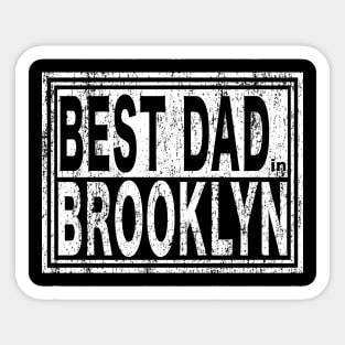 Best Dad in Brooklyn Vintage Father's Day Sticker